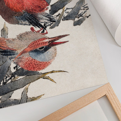 Poszter nyomtatás Katsushika Hokusai Madarak a Vázlatok Albumából (1814), régi japán fametszetek