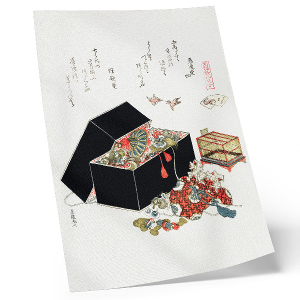 Poszter Hokusai japán ékszerdoboza (1822)
