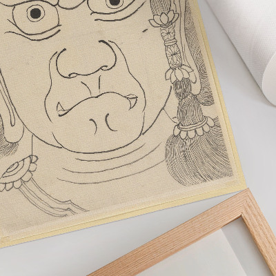 Poszter nyomtatás Fudō Myōō maszk, Katsushika Hokusai Iskola