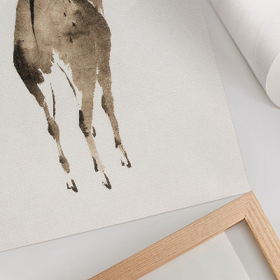 Retro plakát Katsushiki Hokusai's Deer (1904), vintage állat illusztráció