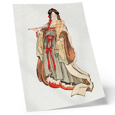 Poszter nyomtatás Benten (a szerelem istennője) (18.–19. század), egy kőkorszaki japán nő illusztrációja, Hokusai Katsushika alkotása