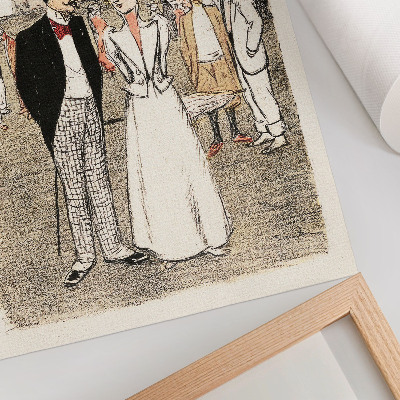 Poszter Az Örök Trió (1899) – Théophile Alexandre Steinlen metszete