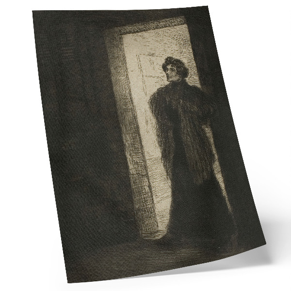 Poszter nyomtatás A küszöbön, Théophile-Alexandre Pierre Steinlen