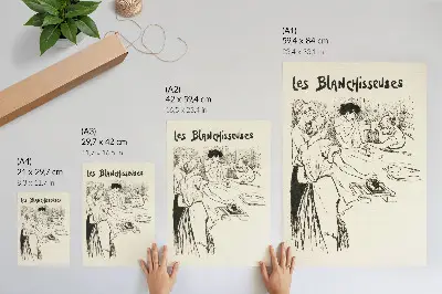 Poszter Les Blanchisseuses, Théophile Alexandre Steinlen alkotása