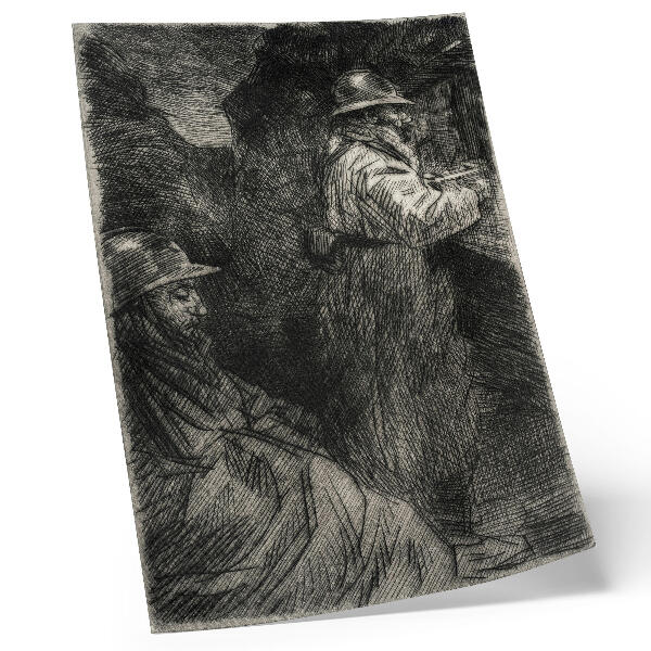 Retro plakát A laktanyában – Théophile Alexandre Steinlen