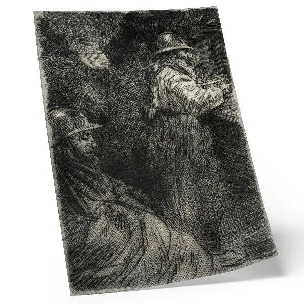 A laktanyában – Théophile Alexandre Steinlen retro plakát