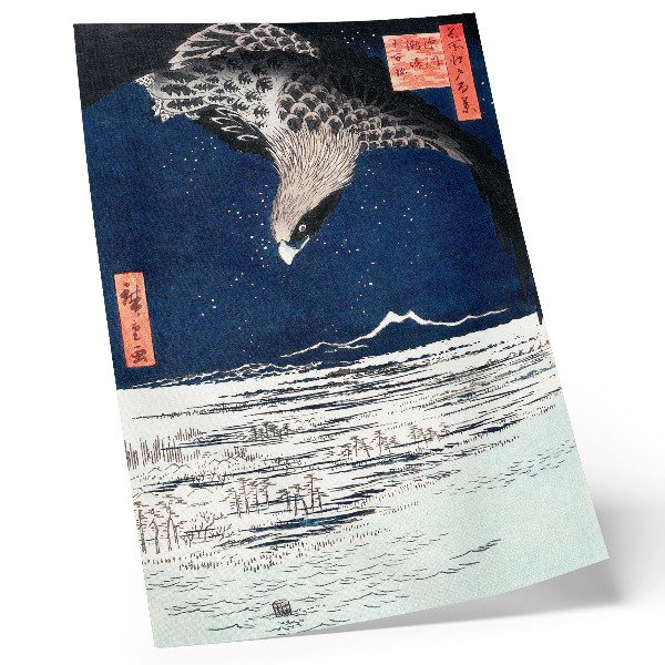 Poszter nyomtatás Japanese Hawk (1857) Ukiyo-e, Utagawa Hiroshige