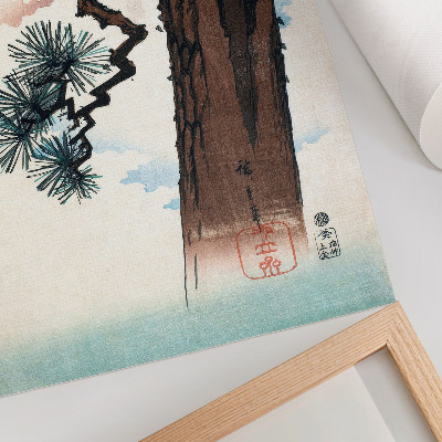 Poszter Japán fenyő (1842-1843) Ukiyo-e, Utagawa Hiroshige