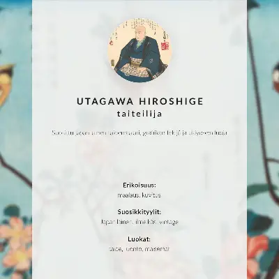 Japán nő (1844-1846) retro plakát utagawa hiroshige szüreti fametszet stílusú kép