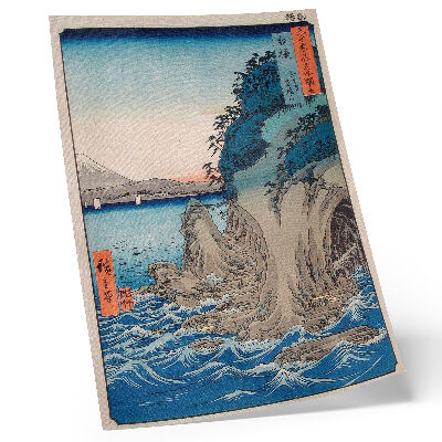 Poszter nyomtatás Barlang bejárata Enoshima szigetén, Sagami tartományban, sz. 15, Utagawa Hiroshige