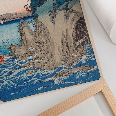 Poszter nyomtatás Barlang bejárata Enoshima szigetén, Sagami tartományban, sz. 15, Utagawa Hiroshige