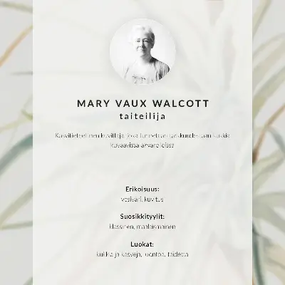 Poszter Vadananász (Tillandsia fasciculata) (1921), Mary Vaux Walcott alkotása