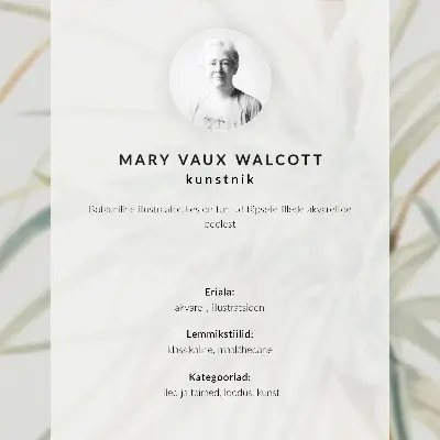 Poszter Vadananász (Tillandsia fasciculata) (1921), Mary Vaux Walcott alkotása
