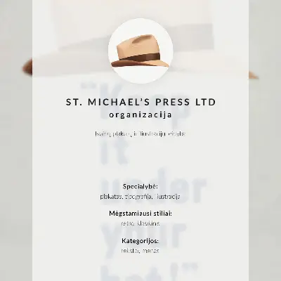 Retro plakát Tartsd a kalapod alatt! című plakát az 1940-es évekből, nagy felbontásban, a St. Michael's Press Ltd kínálatából