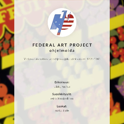 Poszter A gyümölcsbolt (1936) – a Federal Art Project alkotása