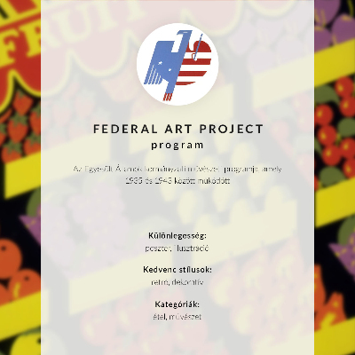 Poszter A gyümölcsbolt (1936) – a Federal Art Project alkotása