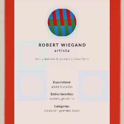 Poszter nyomtatás Robert Wiegand kiállítási plakátja (1965)