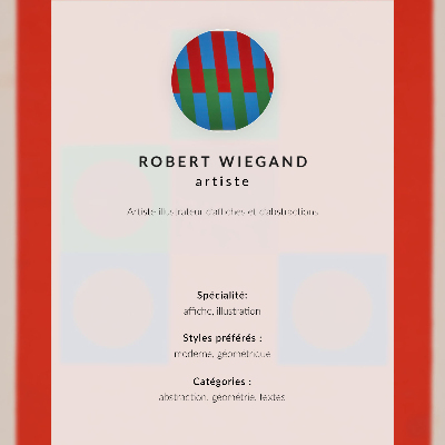 Poszter nyomtatás Robert Wiegand kiállítási plakátja (1965)