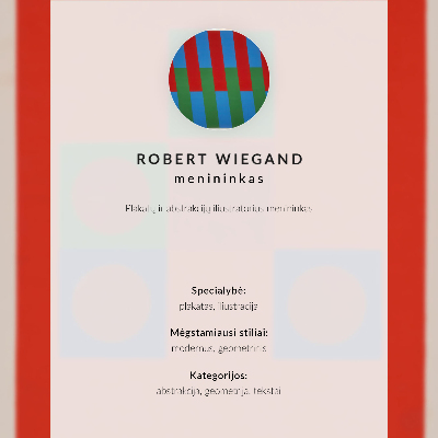 Poszter nyomtatás Robert Wiegand kiállítási plakátja (1965)