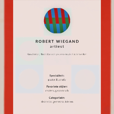 Poszter nyomtatás Robert Wiegand kiállítási plakátja (1965)