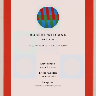 Poszter nyomtatás Robert Wiegand kiállítási plakátja (1965)