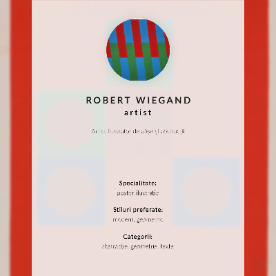 Poszter nyomtatás Robert Wiegand kiállítási plakátja (1965)