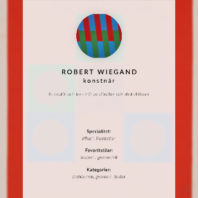 Poszter nyomtatás Robert Wiegand kiállítási plakátja (1965)