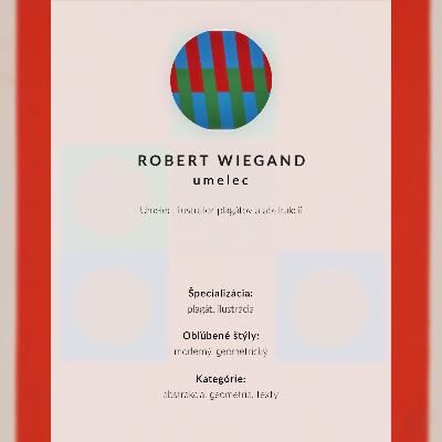 Poszter nyomtatás Robert Wiegand kiállítási plakátja (1965)