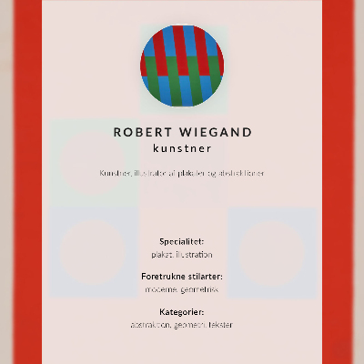 Poszter nyomtatás Robert Wiegand kiállítási plakátja (1965)