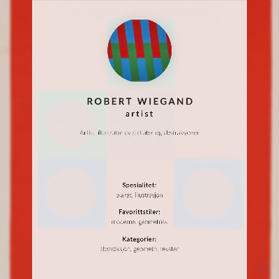 Poszter nyomtatás Robert Wiegand kiállítási plakátja (1965)