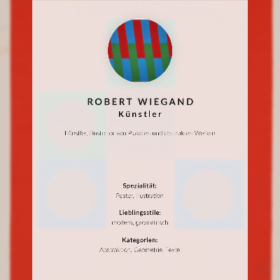 Poszter nyomtatás Robert Wiegand kiállítási plakátja (1965)