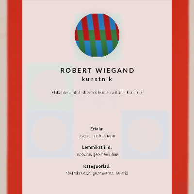 Poszter nyomtatás Robert Wiegand kiállítási plakátja (1965)