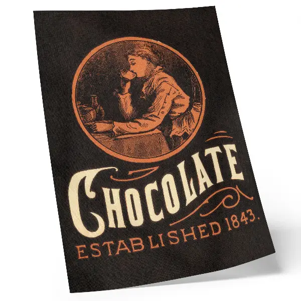 Webb csokoládéja (1843) kromolitográfia retro plakát