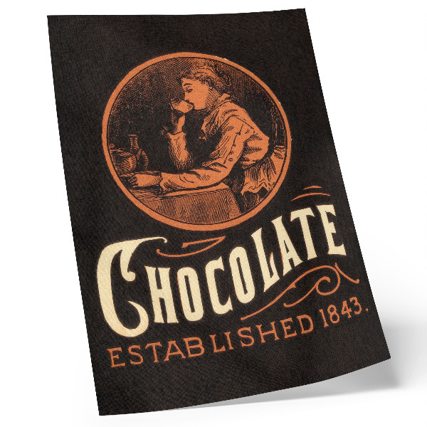 Retro plakát Webb csokoládéja (1843) – kromolitográfia