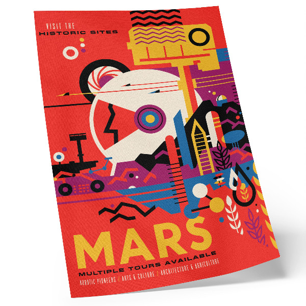 Poszter nyomtatás Űrutazás a Mars bolygóra