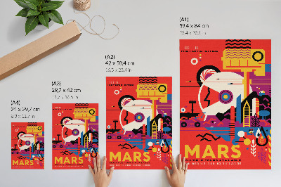 Poszter nyomtatás Űrutazás a Mars bolygóra