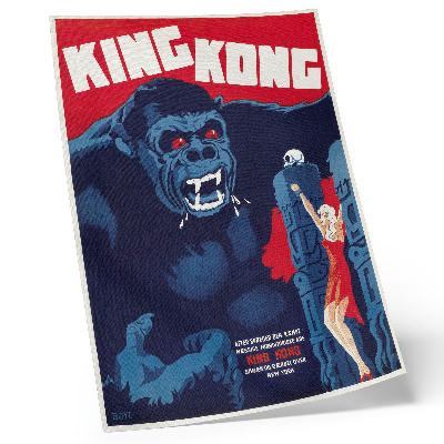 Poszter nyomtatás Dán filmplakát a King Konghoz (1933)