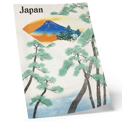 Retro plakát A japán kormányvasút utazásai (1930), vintage illusztráció