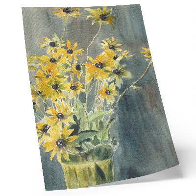 Retro plakát Hannah Borger Overbeck Rudbeckiás vázája (1915)