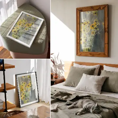 Hannah Borger Overbeck: Rudbeckiás vázája (1915) retro plakát