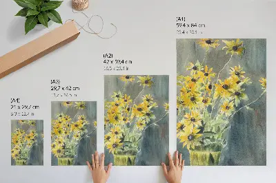 Hannah Borger Overbeck: Rudbeckiás vázája (1915) retro plakát