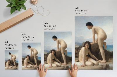 Poszter Fürdőző nők, William Adolphe Bouguereau
