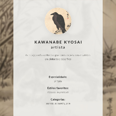 Retro plakát Kawanabe Kyosai: Macska békát fog