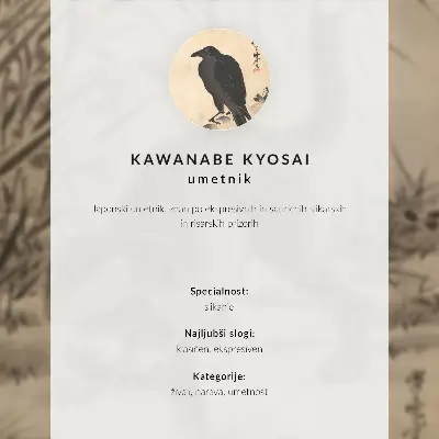 Kawanabe Kyosai: Macska békát fog retro plakát
