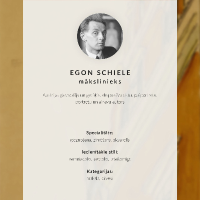 Retro plakát „A huncut” (1910), Egon Schiele nagy felbontású festménye