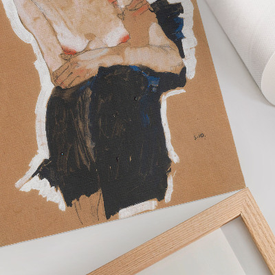 Retro plakát „A huncut” (1910), Egon Schiele nagy felbontású festménye