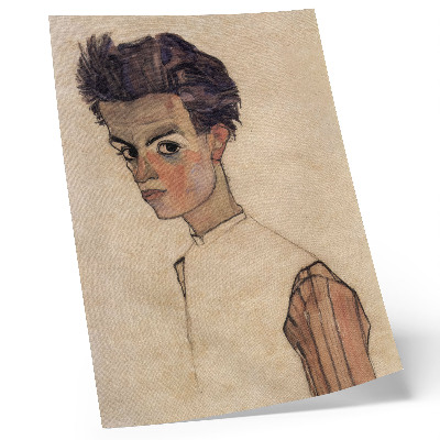 Poszter nyomtatás Egon Schiele önarcképe (1910)