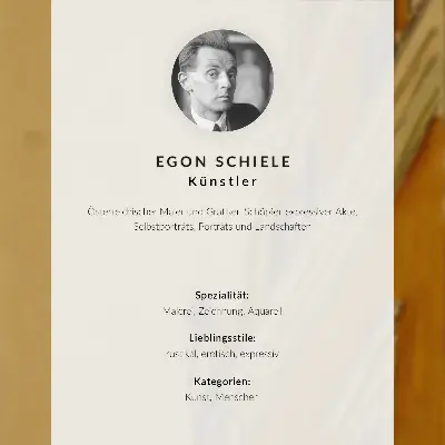 Egon Schiele önarcképe (1910) poszter nyomtatás