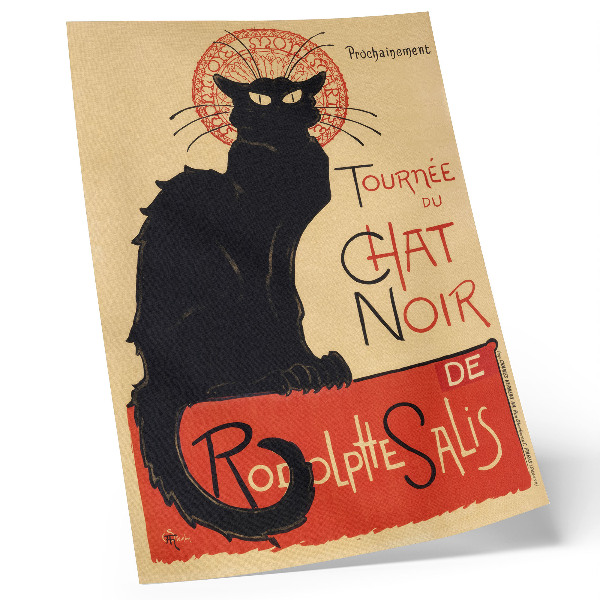 Retro plakát Tournée du Chat Noir (1896), Théophile Alexandre Steinlen