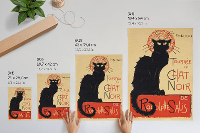 Retro plakát Tournée du Chat Noir (1896), Théophile Alexandre Steinlen